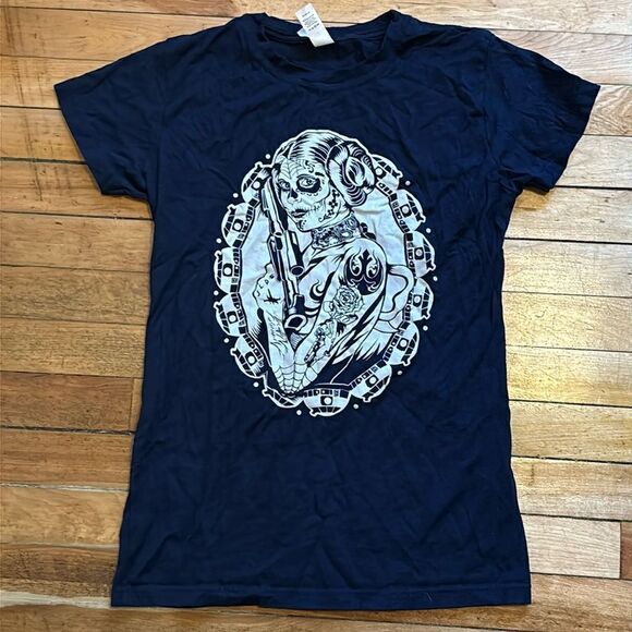 Tultex kids Dark Blue Star Wars Tshirt Size Large - Picture 1 of 5